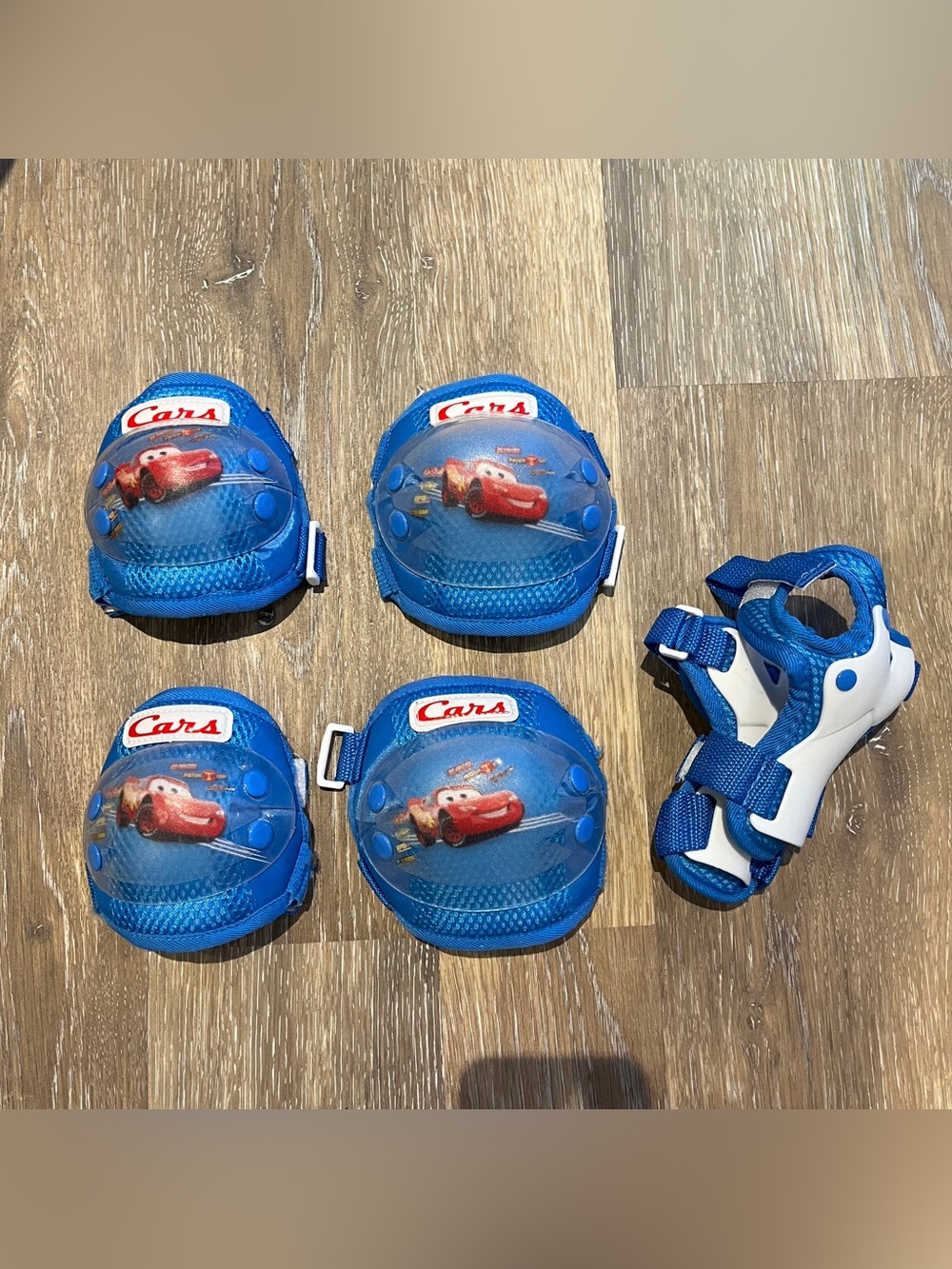 Roller Skating Knee Wrist Elbow Pads Protective Gear Cars Disney Boys